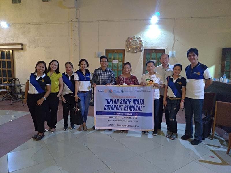 Mass vision-screening event in Calbayog City, Philippines