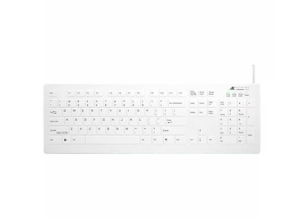 AK-C8112 QuickClean medical keyboard: red variant