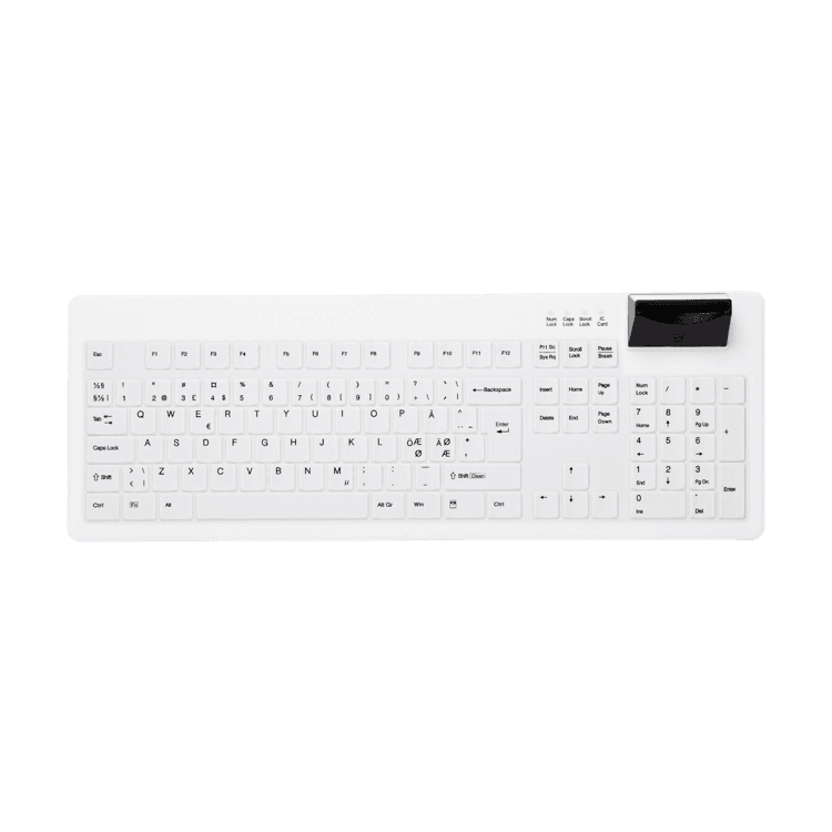 AK-C8200F Hygiene Keyboard with Smartcard Reader