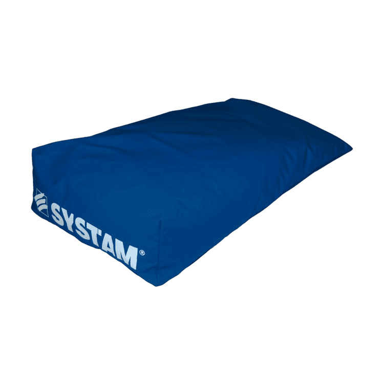 Positioning wedge with front/back slope micro-beads