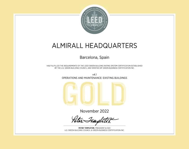 LEED Certificate: Headquarters