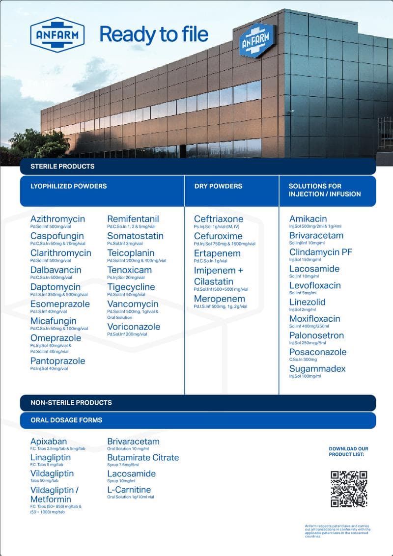 ANFARM Product List Flyer