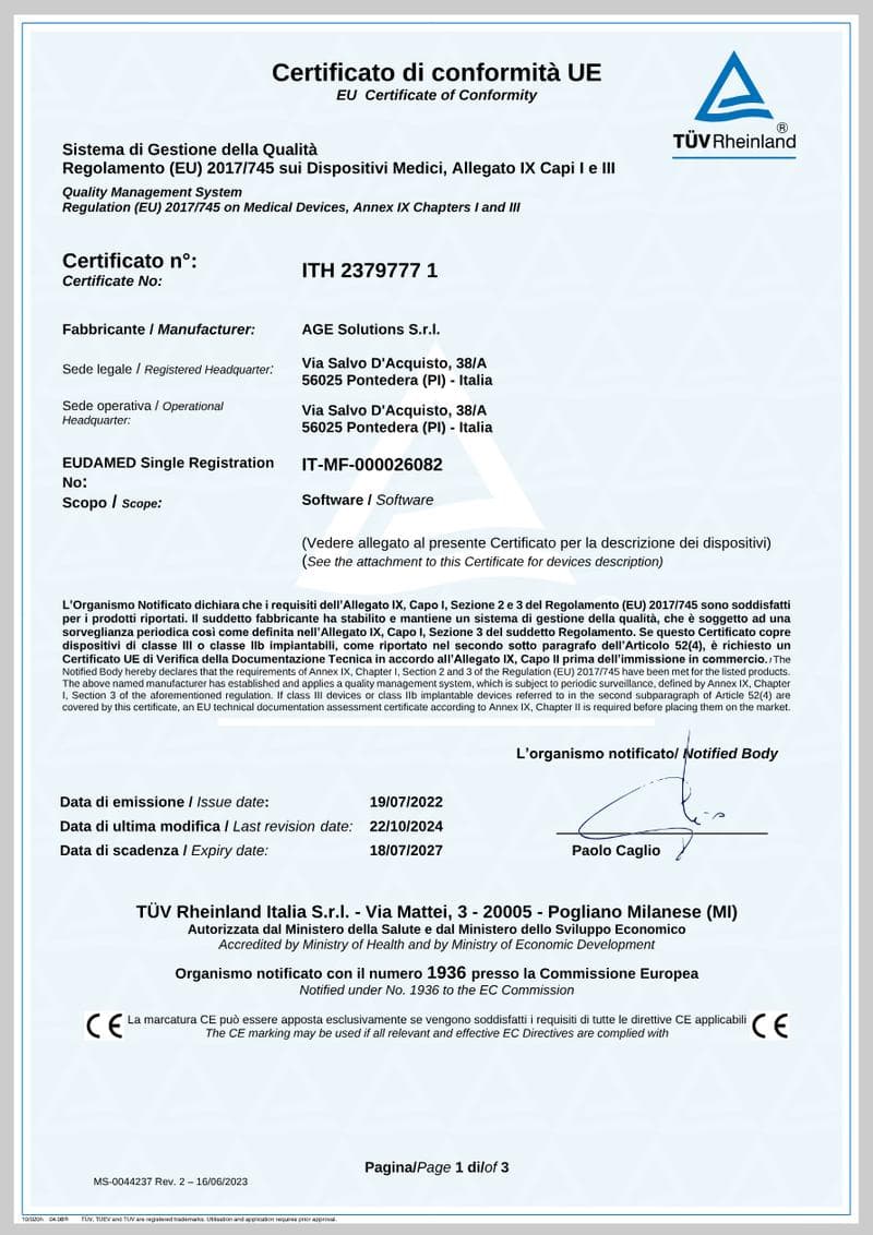 MDR Quality Management Certificate CE Certificate
