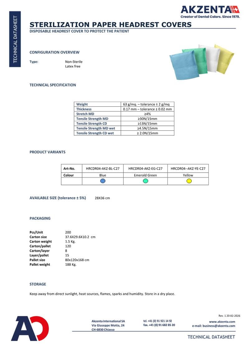 Akzenta International SA Spec Sheet