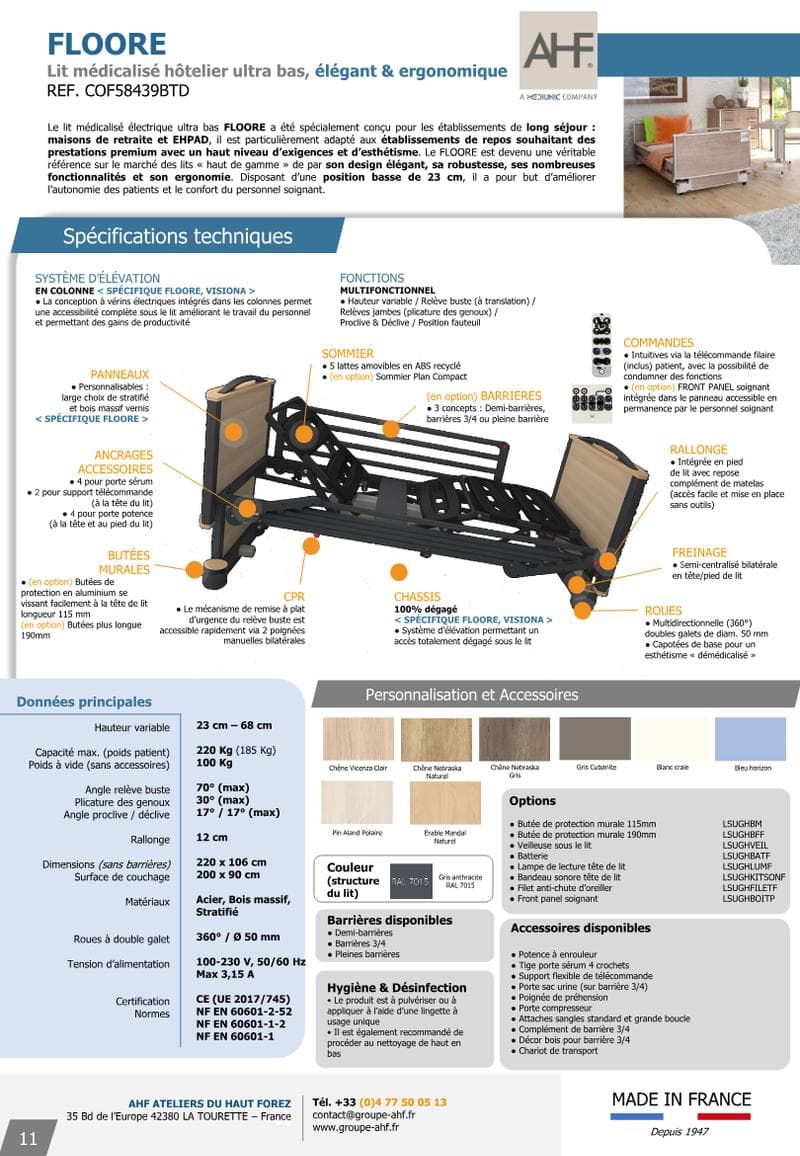 FLOORE Spec Sheet