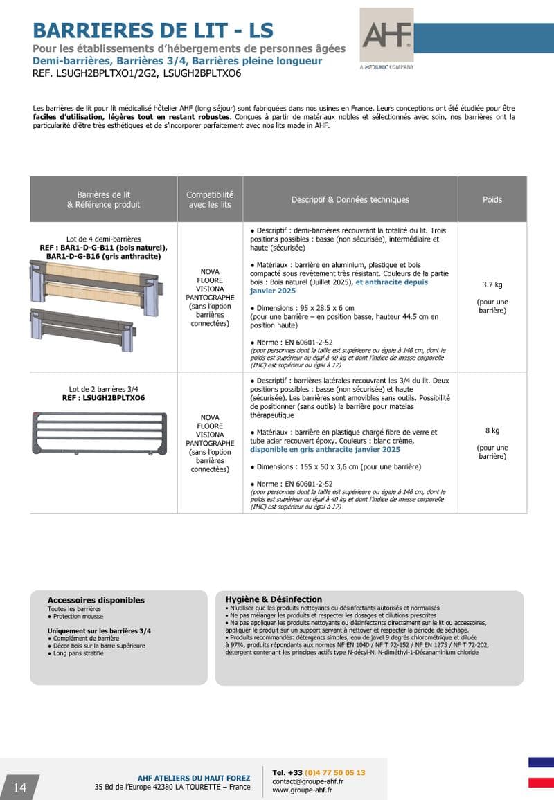 AHF Spec Sheet