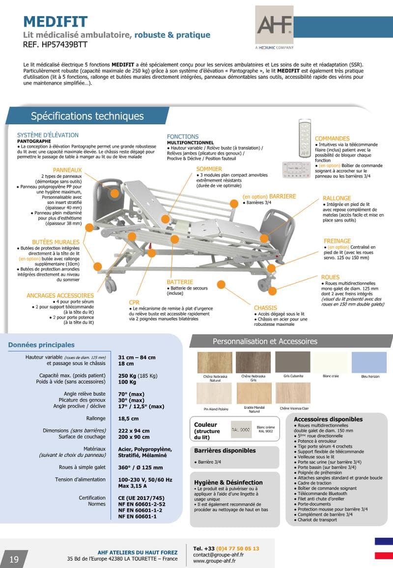 MEDIFIT Spec Sheet