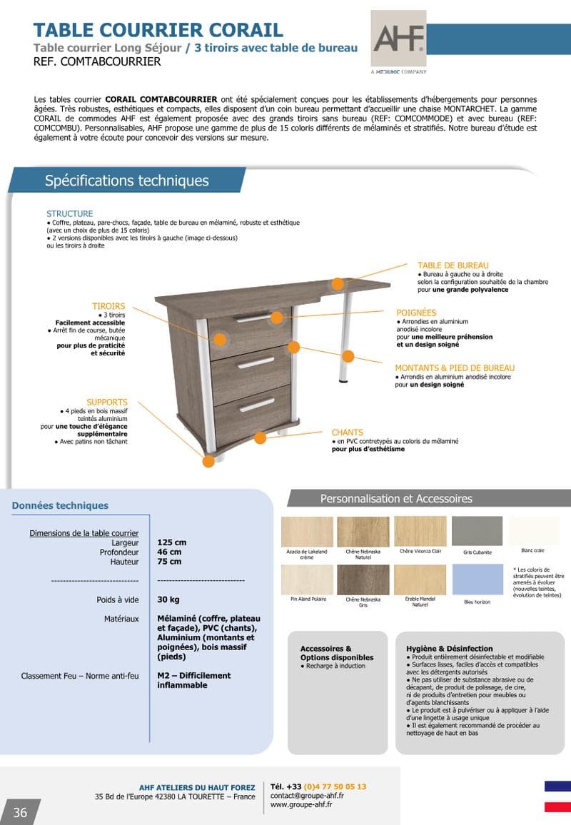 CORAIL Spec Sheet