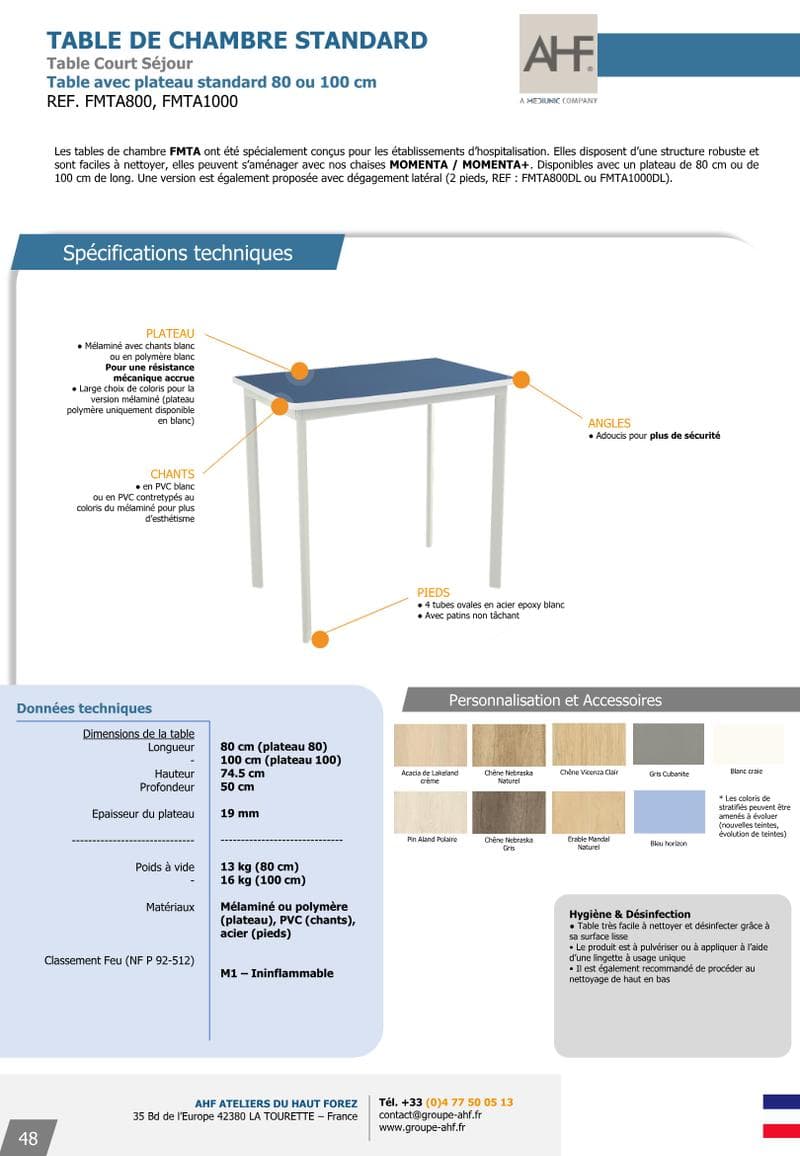 FMTA Spec Sheet