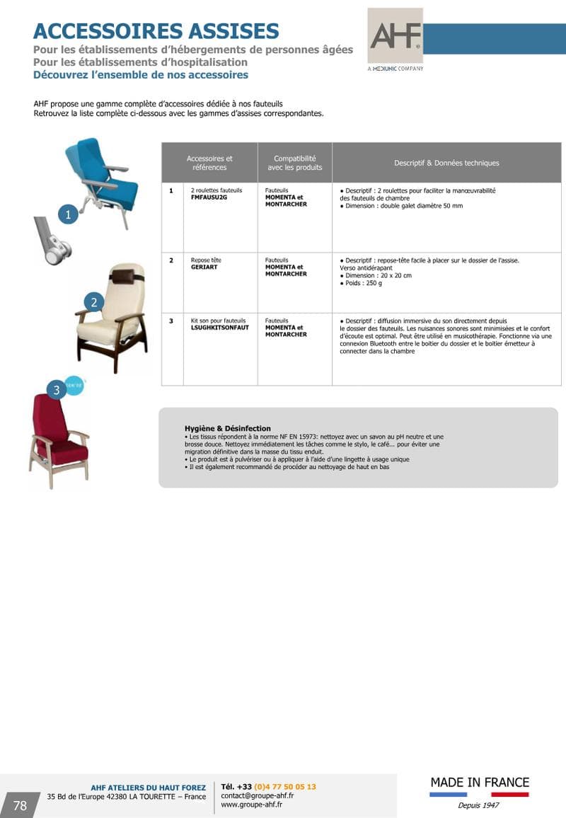 MONTARCHER Armchairs Catalog