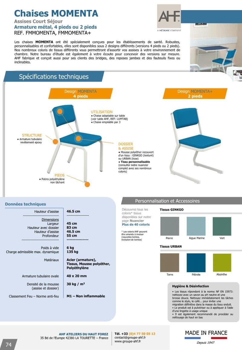 MOMENTA Spec Sheet
