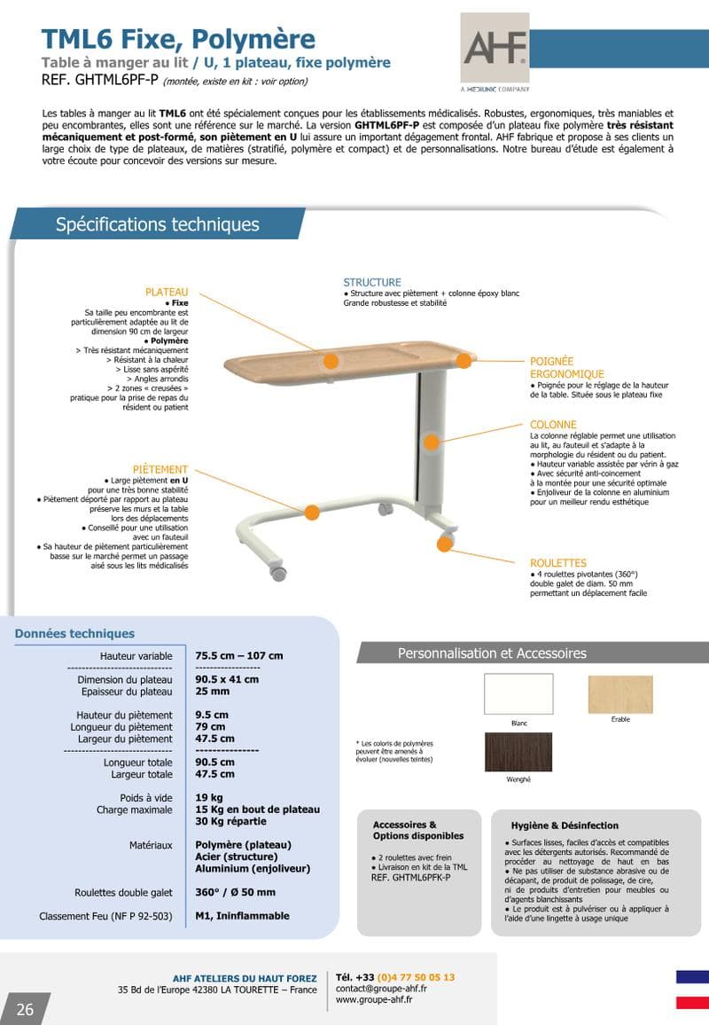 TML6 Spec Sheet