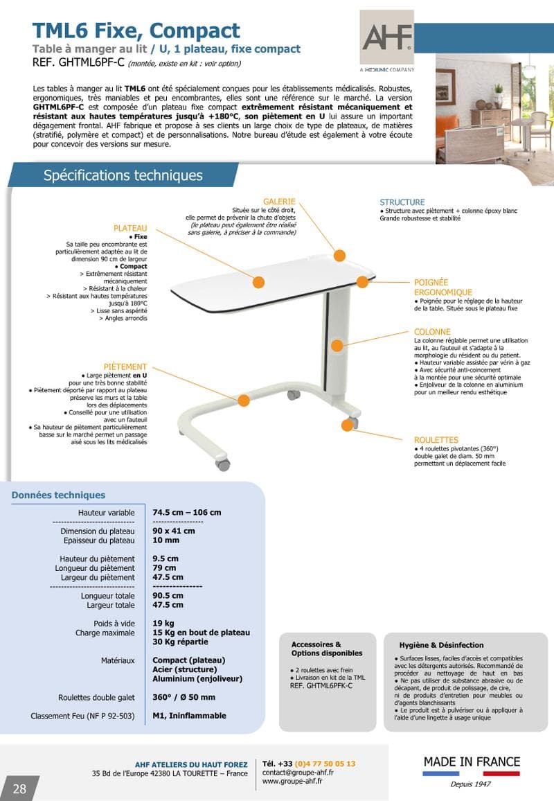 TML6 Spec Sheet