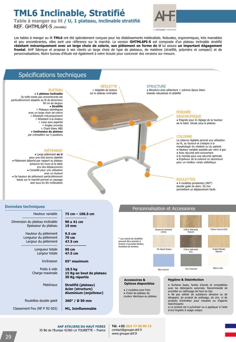 TML6 Spec Sheet