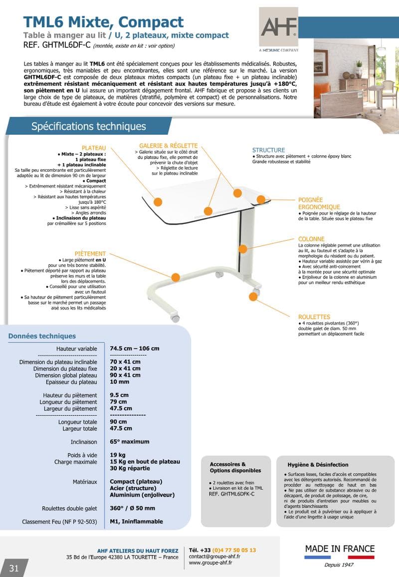 TML6 Spec Sheet