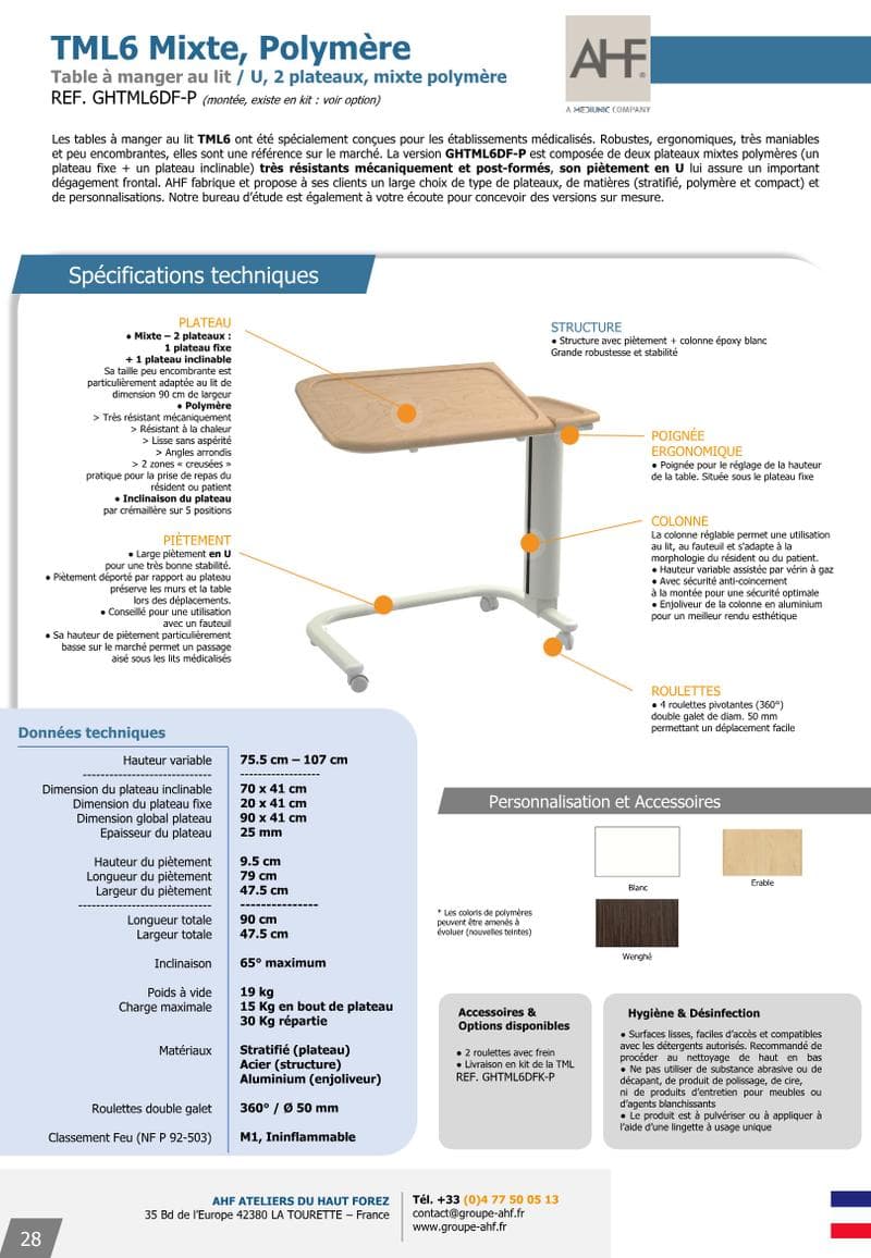 TML6 Spec Sheet