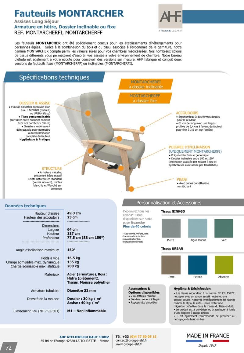MONTARCHER Spec Sheet