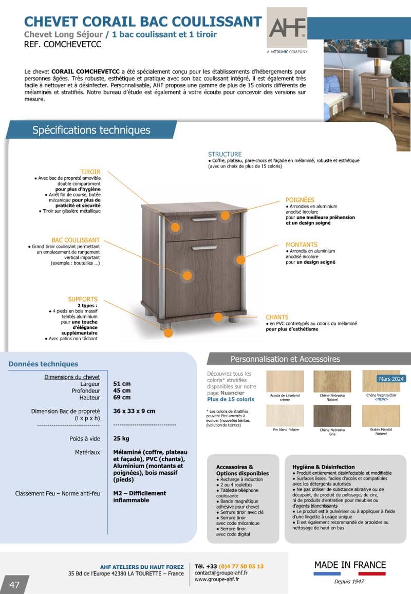 CORAIL Spec Sheet