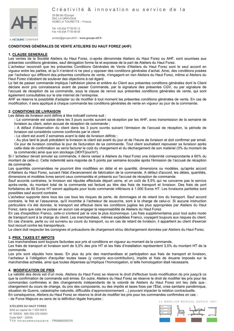 General Terms of Sale Terms & Conditions