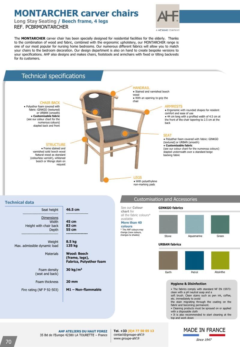 MONTARCHER Spec Sheet