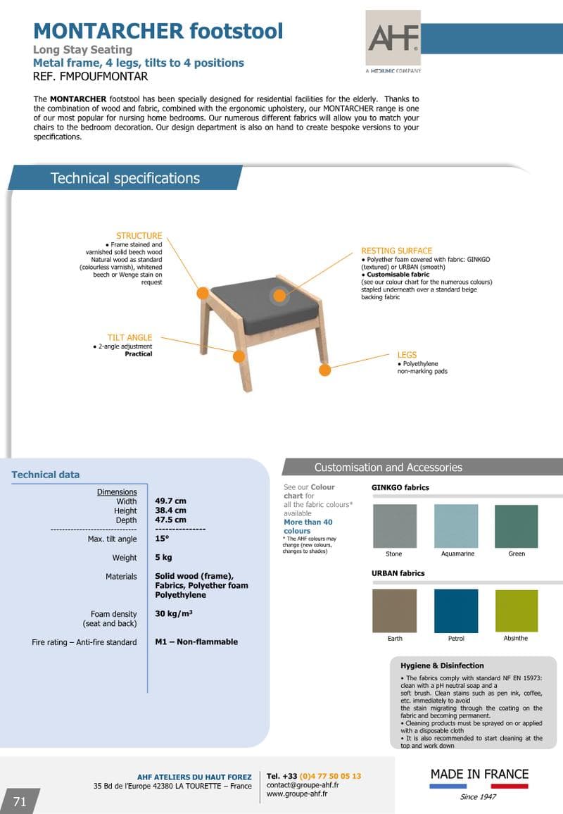 MONTARCHER Spec Sheet