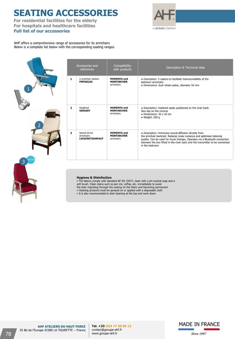 MONTARCHER Armchairs Catalog