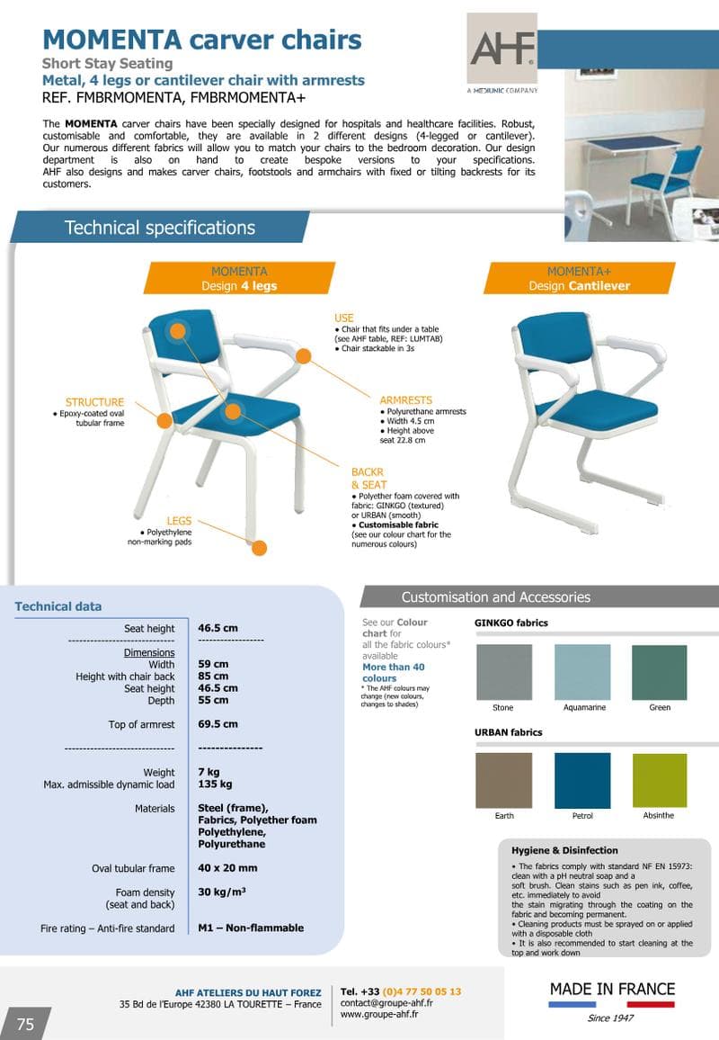 MOMENTA Spec Sheet