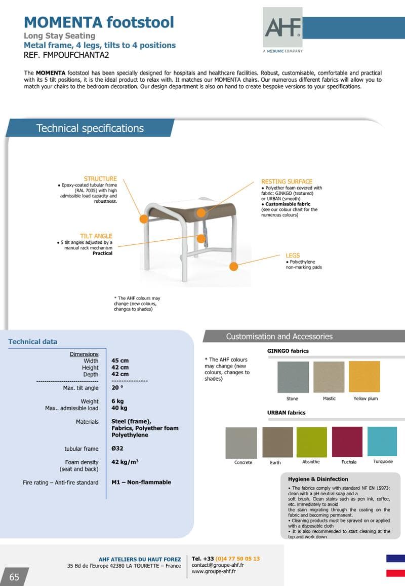 MOMENTA Spec Sheet