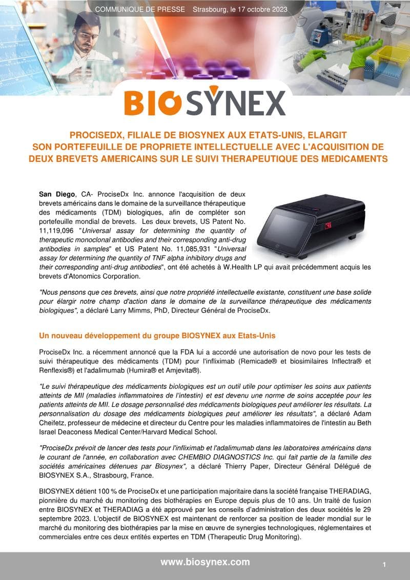 Procise DX Press Release