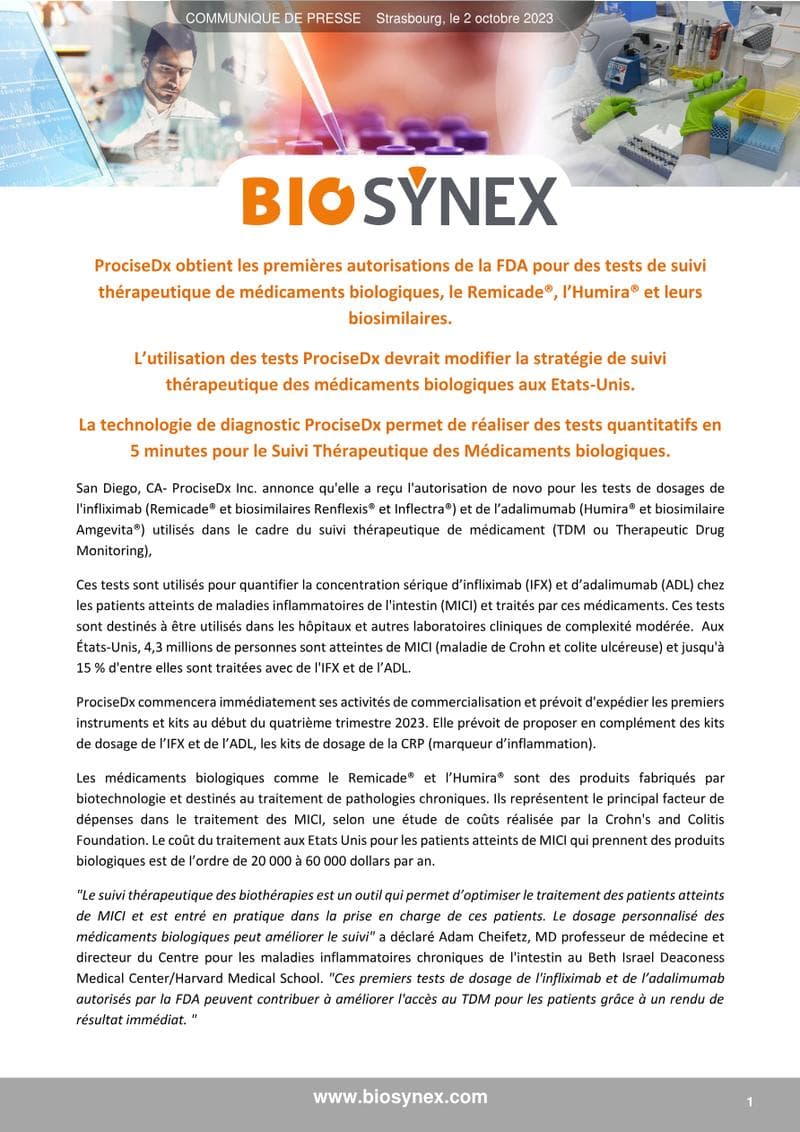 Procise DX Press Release