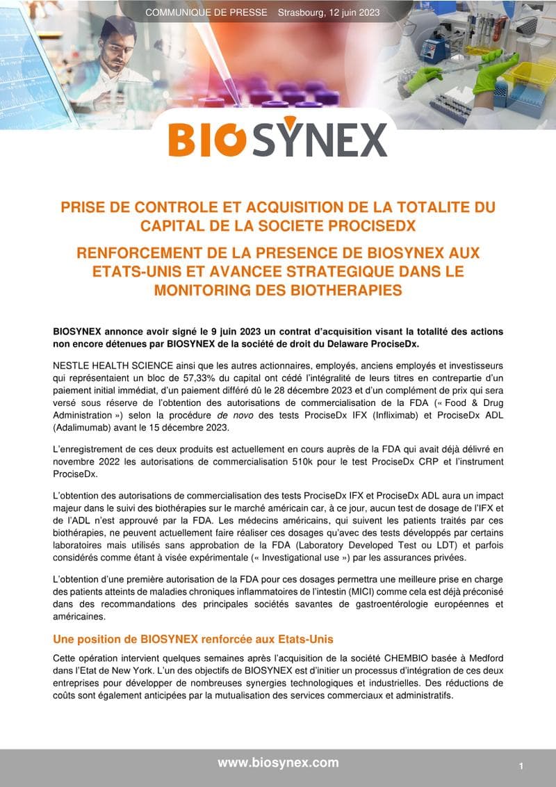 Procise DX Press Release