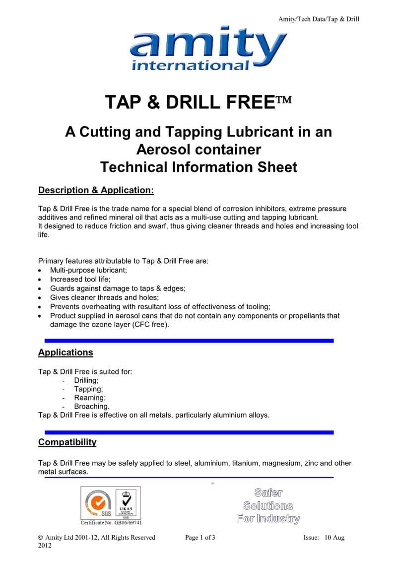A.T.D. Spec Sheet