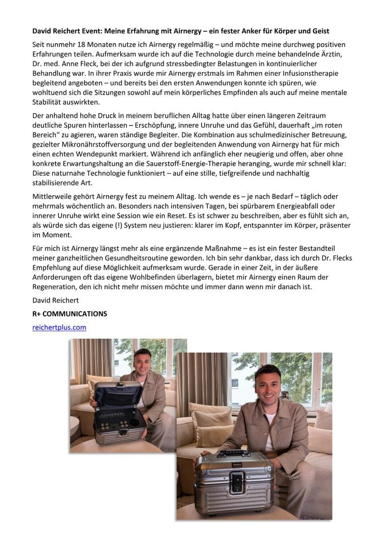 AIRNERGY Stream Case Study