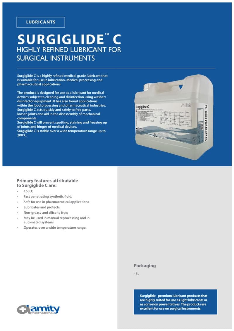 Surgiglide C Spec Sheet