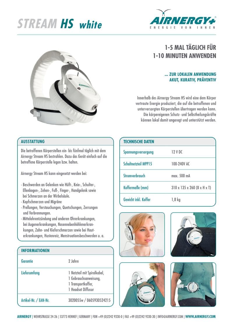 Stream HS V2 Spec Sheet