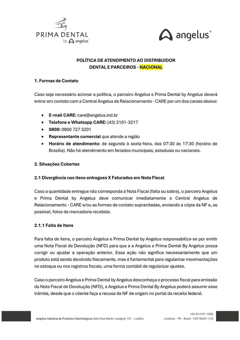 Distributor Service Policy Distributor Agreement