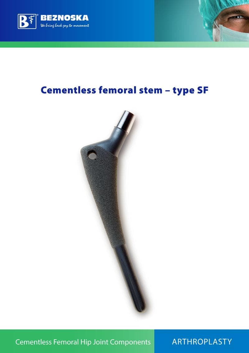 SF Cementless Hip Stem Catalog
