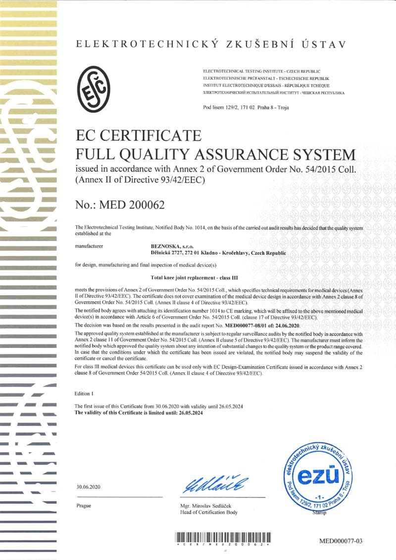 SVL CE Certificate