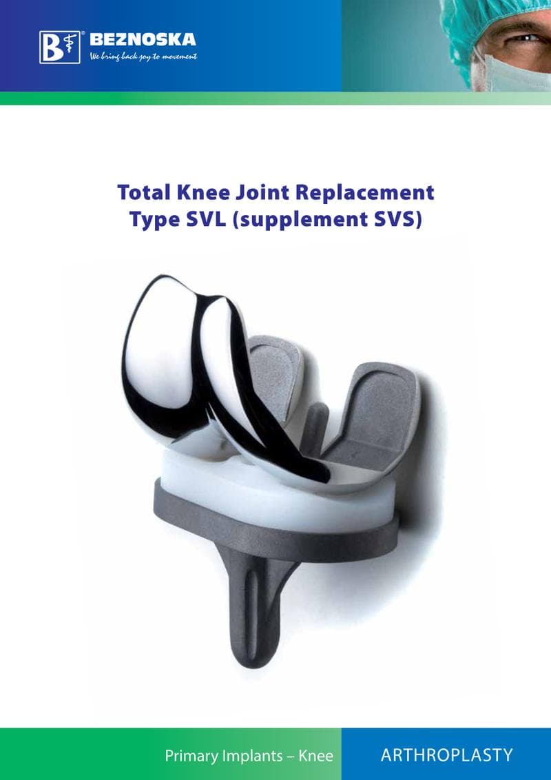 SVL SVS Knee Operator Manual