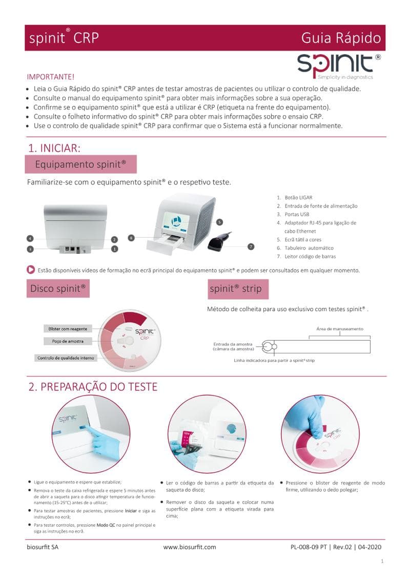 spinit® CRP Quick Guide
