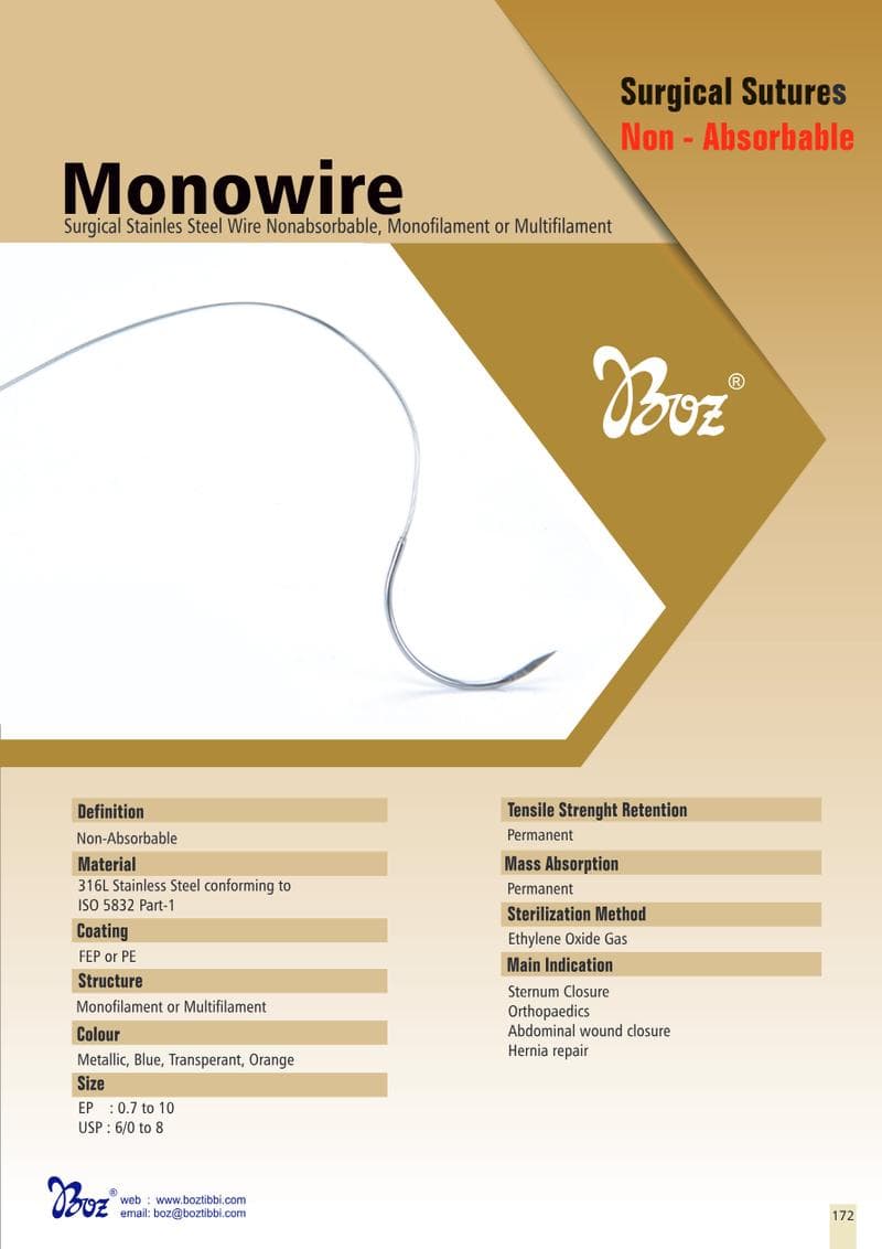 Monowire Stainless Spec Sheet
