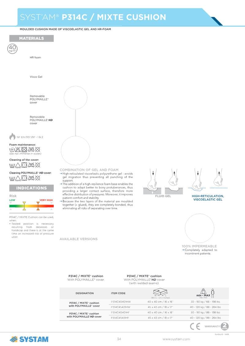 MIXTE CUSHION Spec Sheet