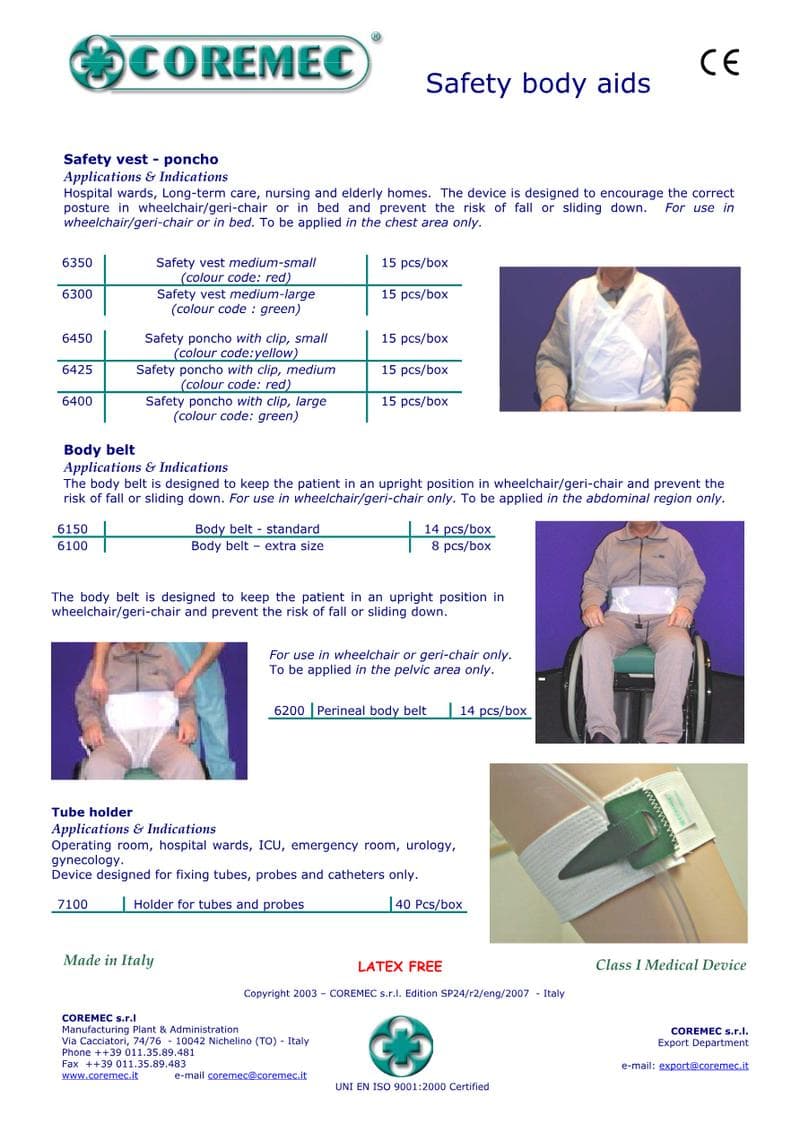 Body Belt Catalog