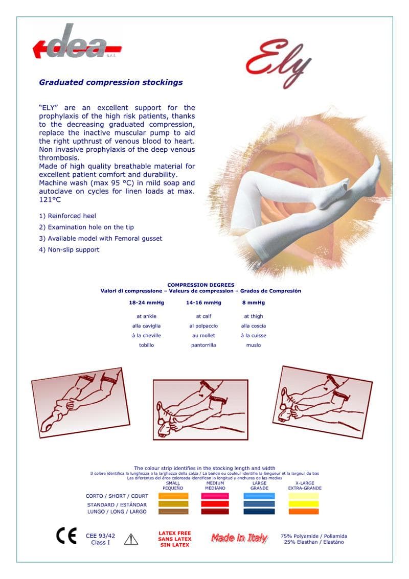 ELY Graduated Compression Spec Sheet