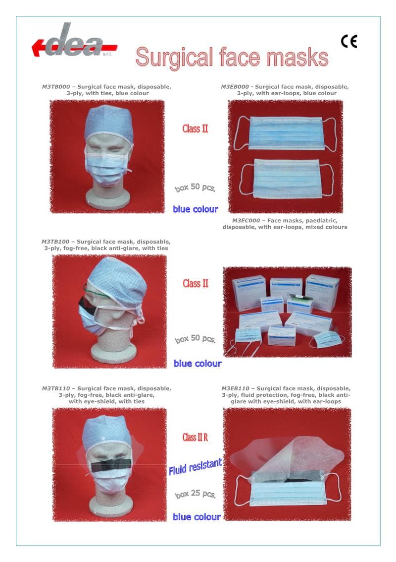 Surgical mask Catalog