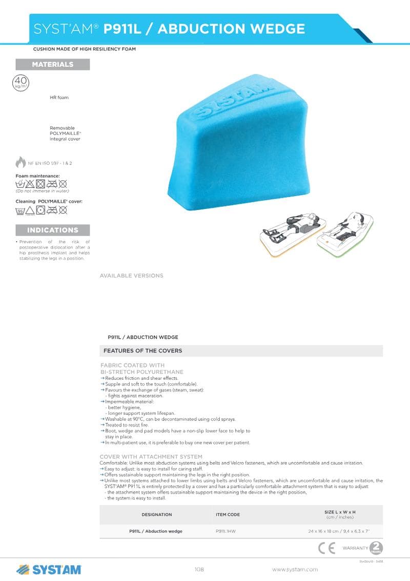 Abduction Wedge Spec Sheet