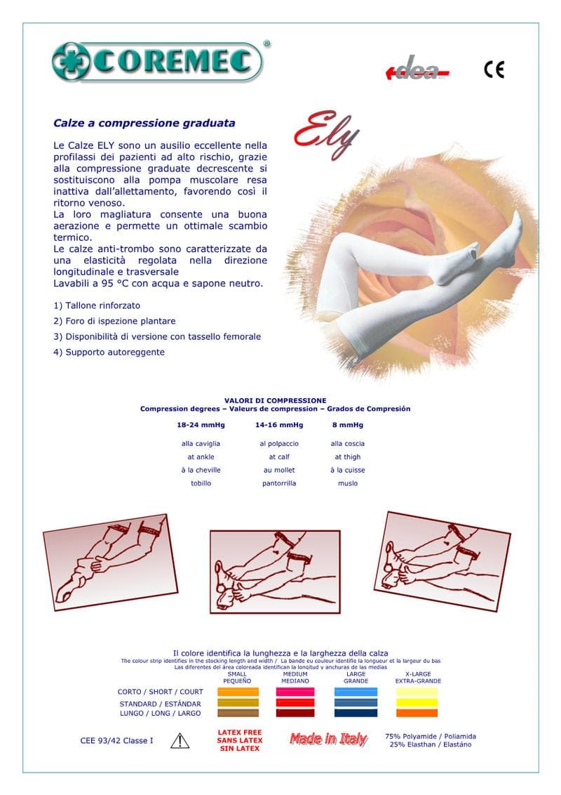 ELY Graduated Compression Spec Sheet