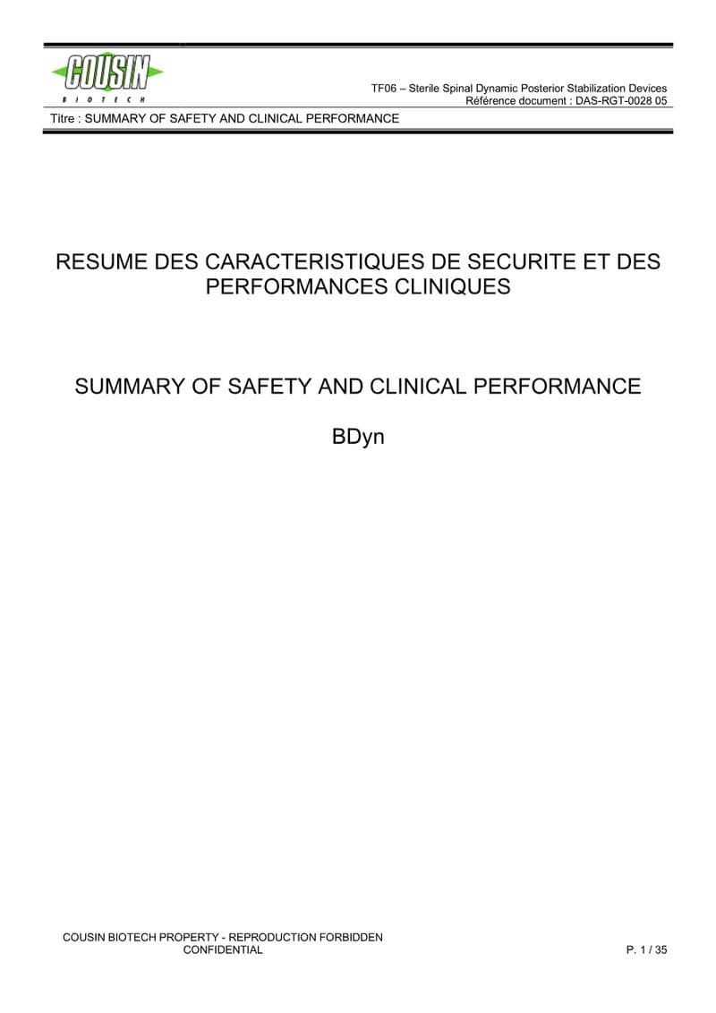 BDYN Clinical Evaluation
