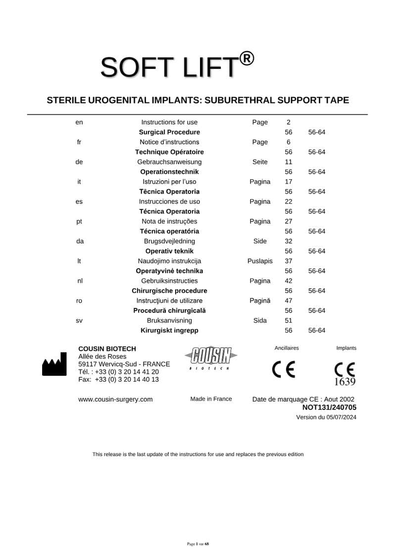 Reusable Instrument IFU