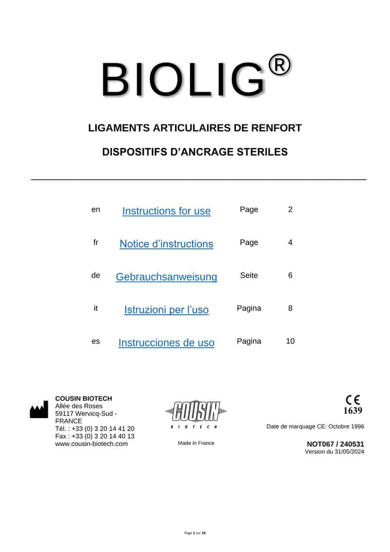 BIOLIG IFU